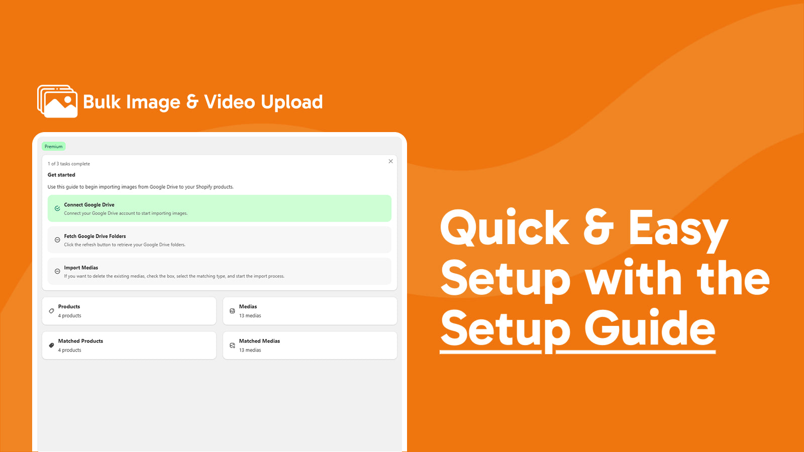 Import media from Google Drive for Shopify.