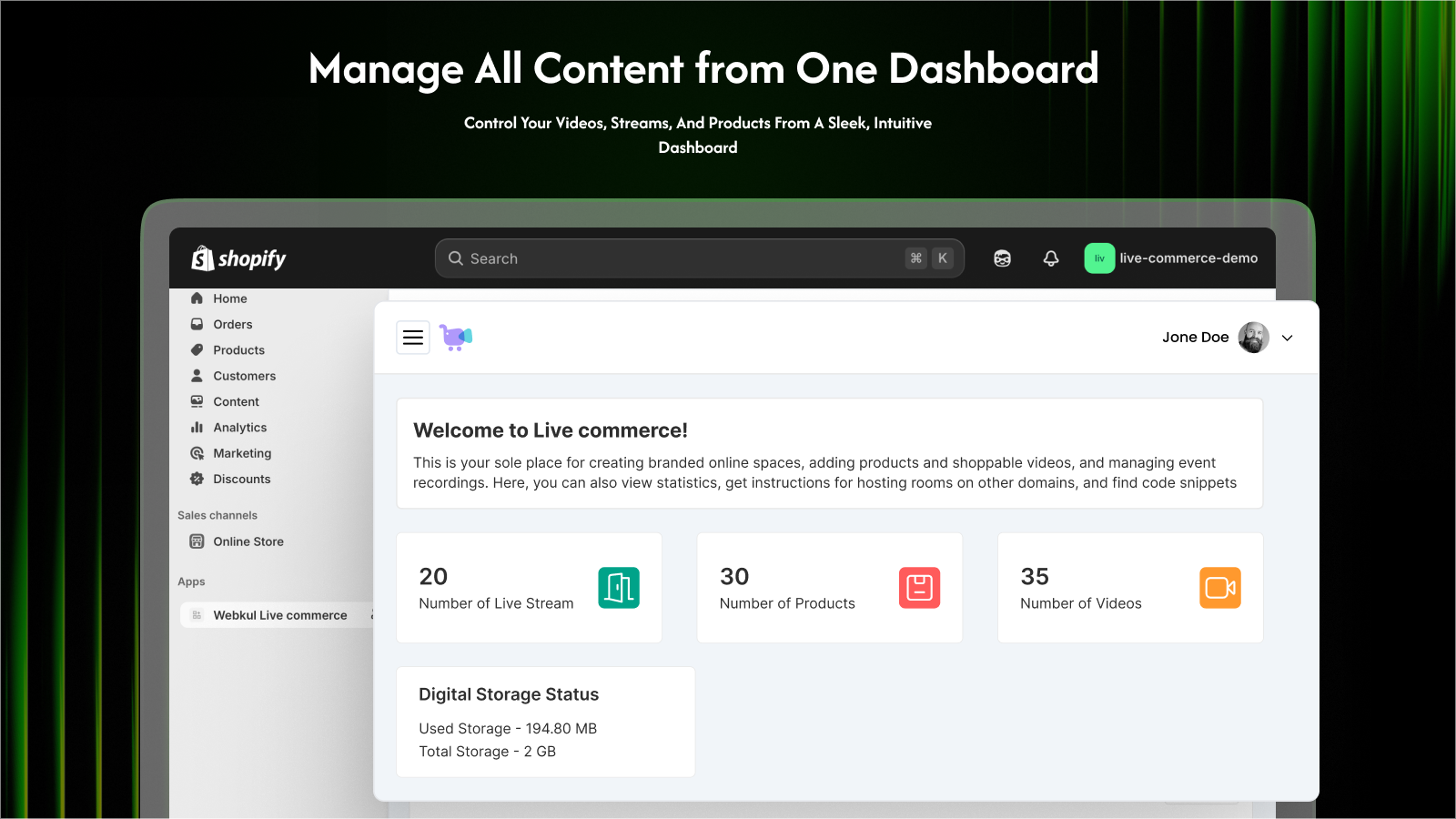 Centralized Control Panel Manage All Content from One Dashboard