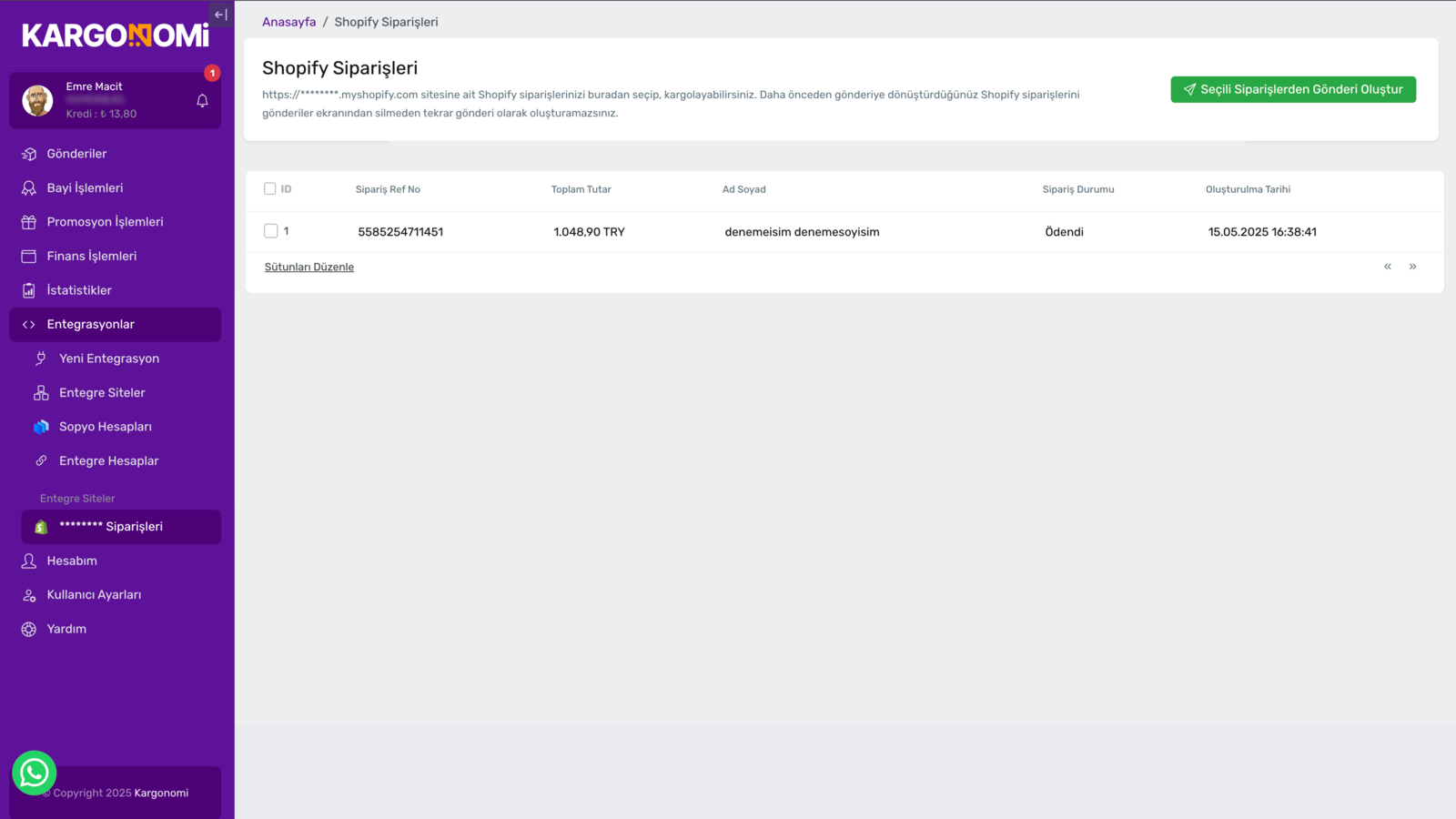Siparişlerini Seçip Gönderiye Dönüştür