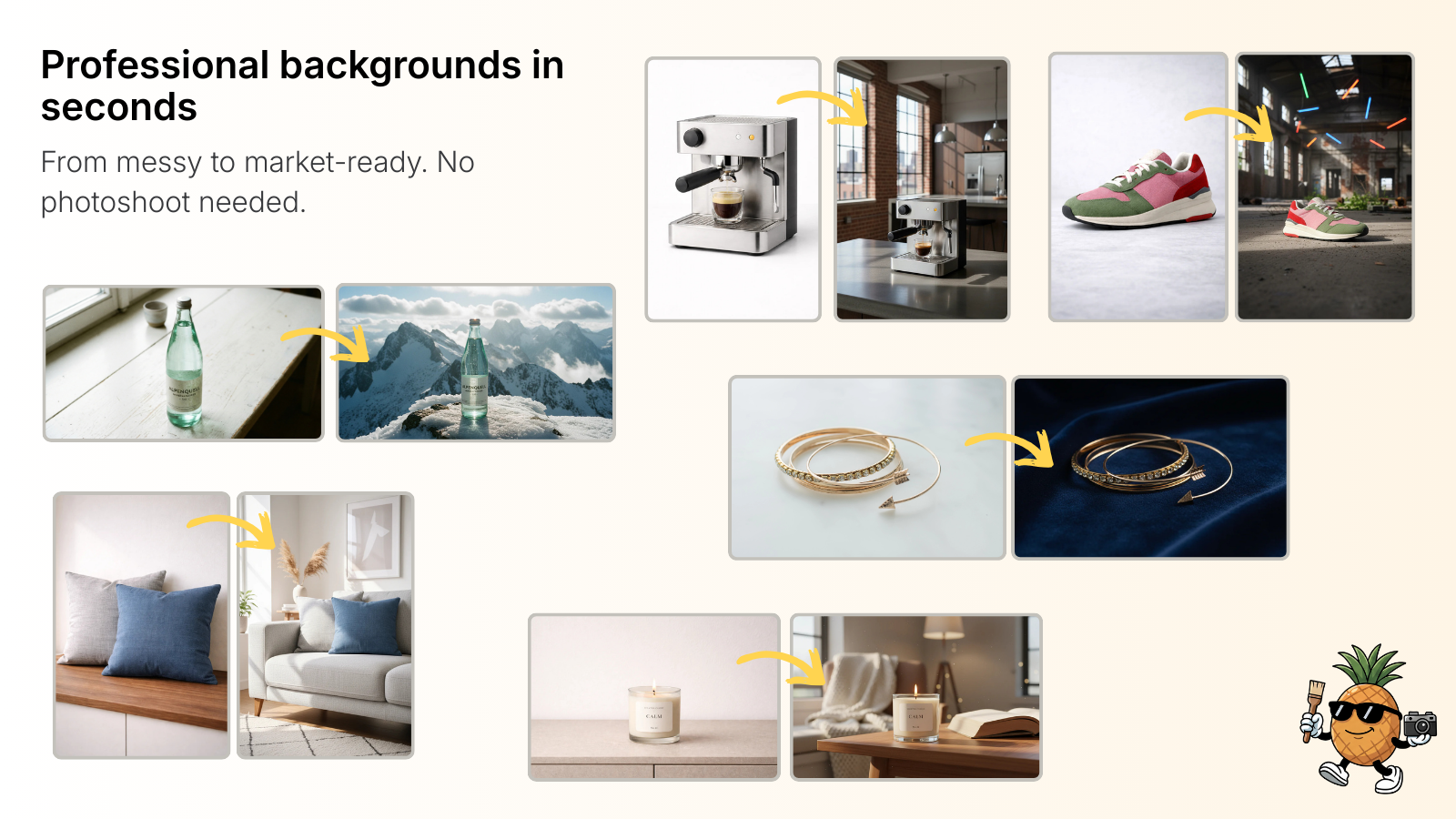 Professional backgrounds in seconds