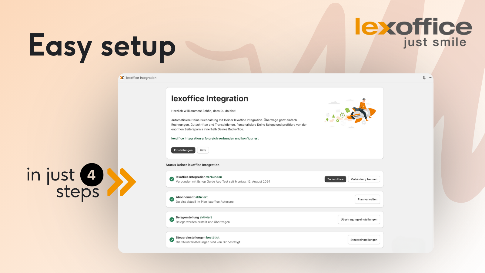 lexoffice integration shopify collect payments
