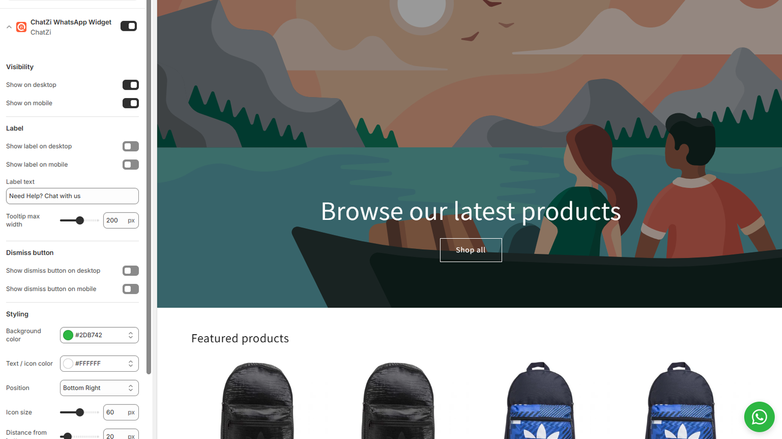 ChatZi – Add WhatsApp live chat to your Shopify store