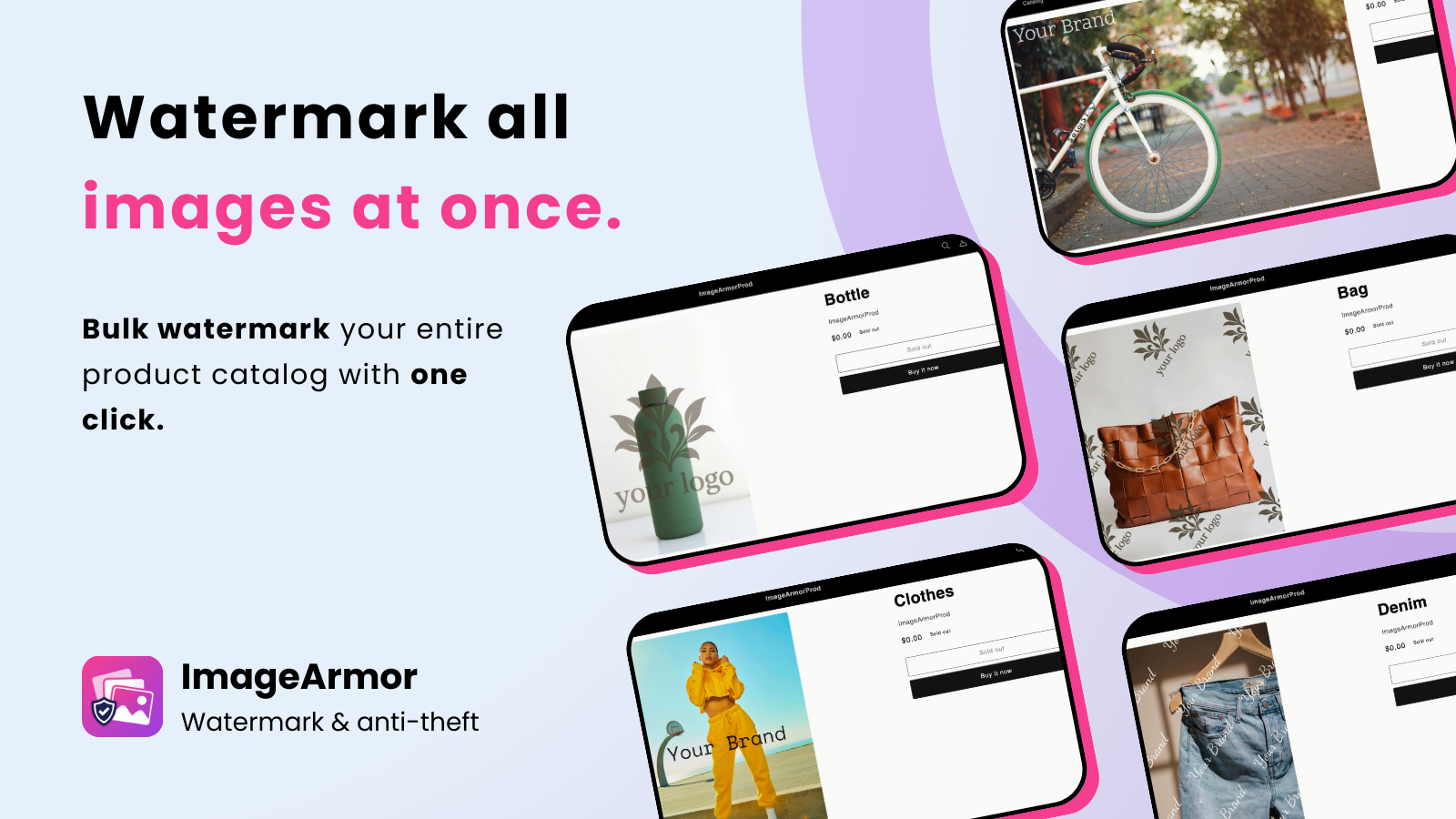 Watermark all your product images at once