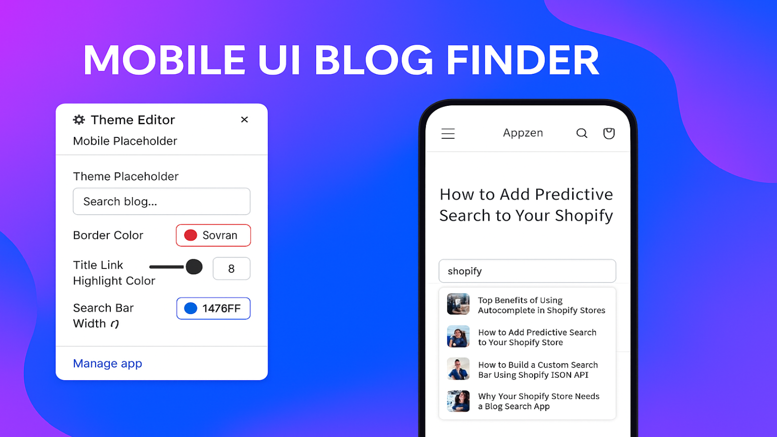 Mobile responsive view showing search results on smartphones