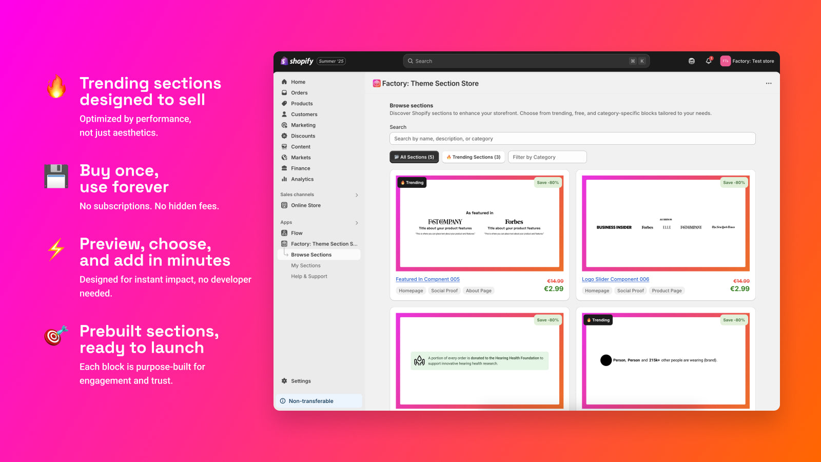 Factory Theme Section Store App Section Detail Screen