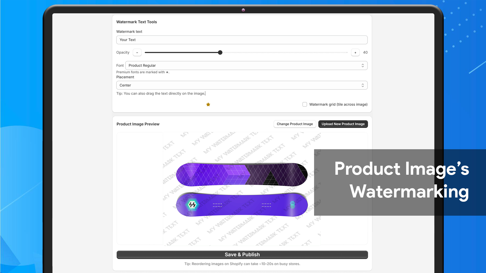 Watermark your Product Images