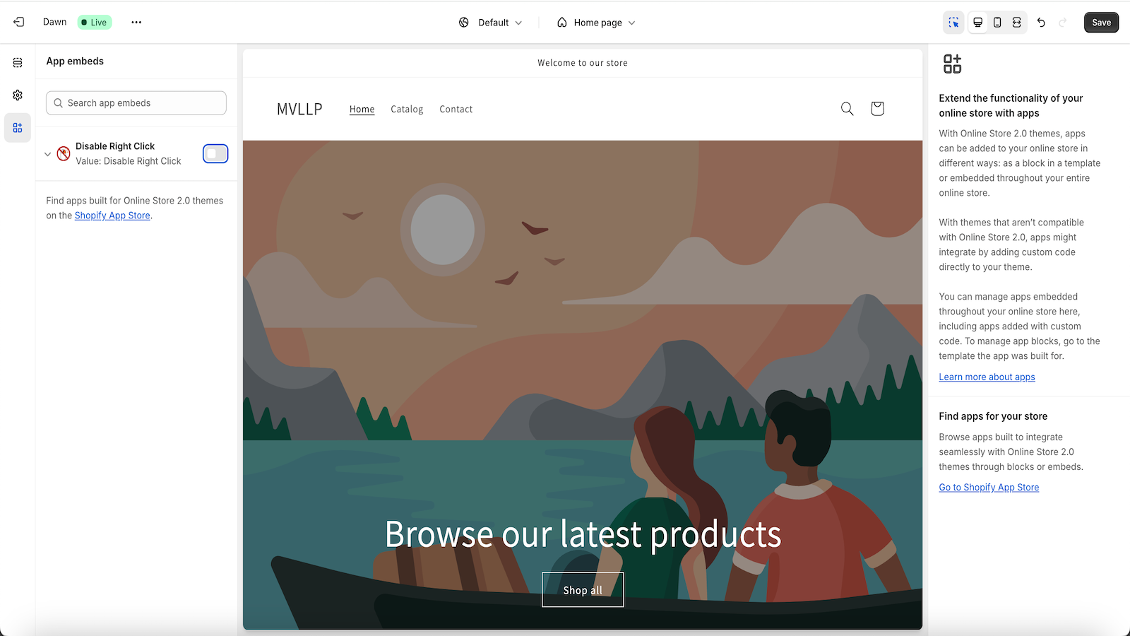 One click disable/uninstall