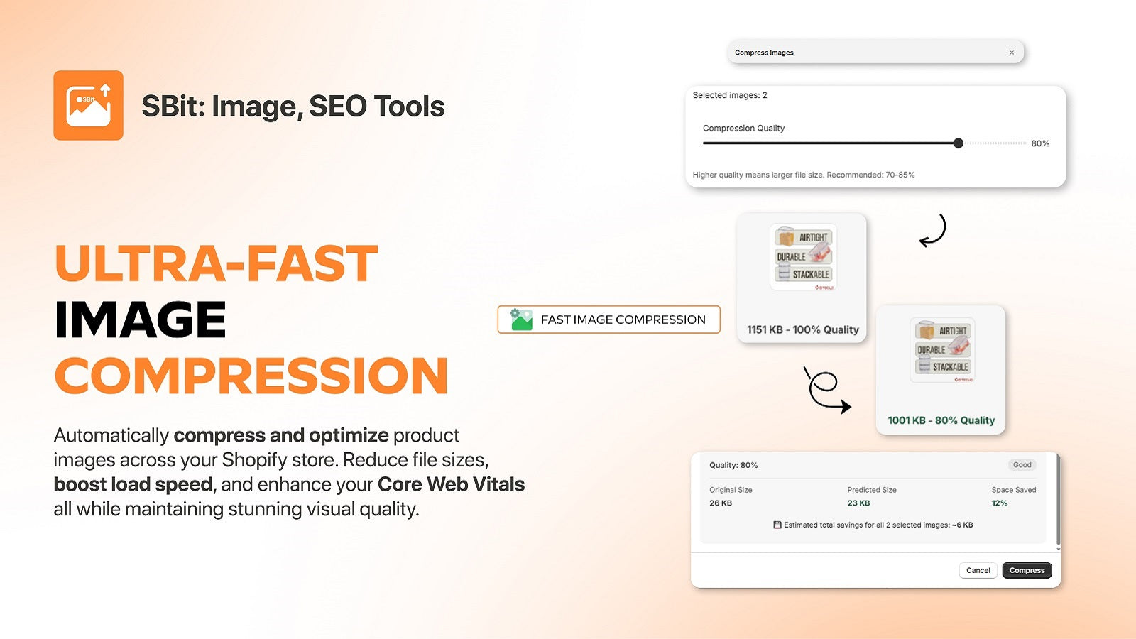 Compress product images for faster Shopify store
