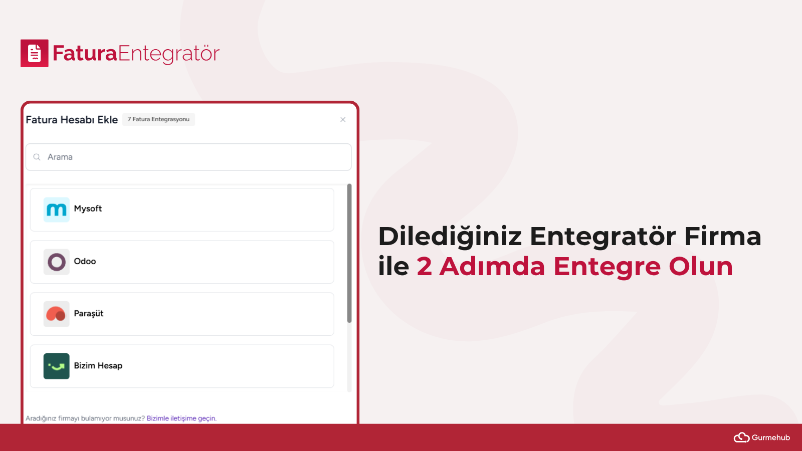 Dilediğiniz Fatura Entegratör Firması ile Çalışın