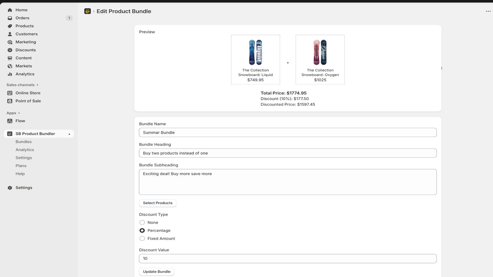 Create/Edit Lisiting