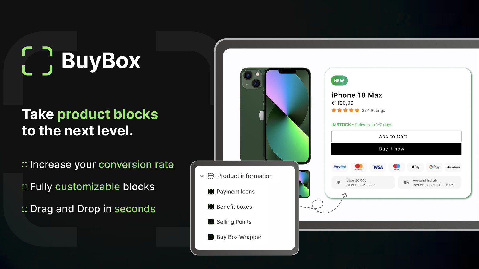overview of all features and benefits of buy box