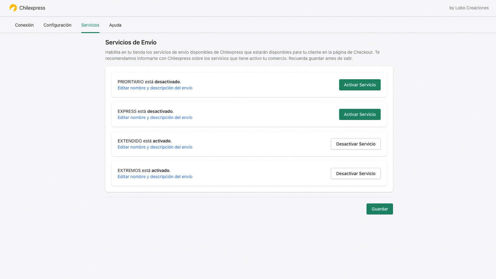 Shopify Chilexpress Lobo Creaciones Shopify Experts