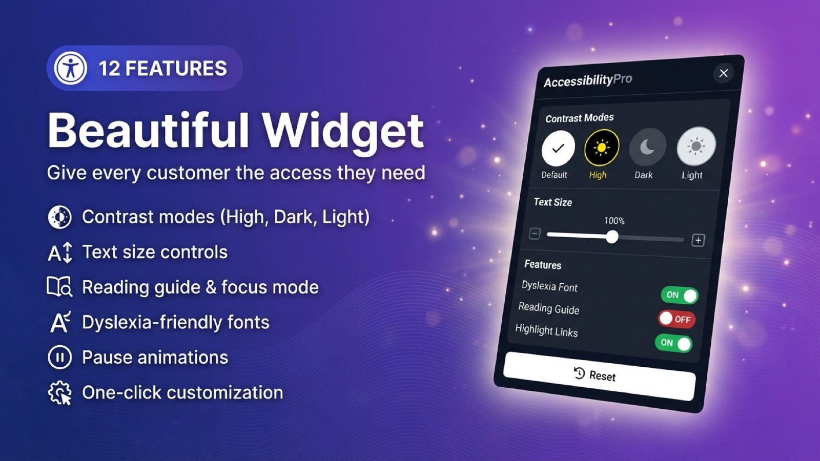 Automated audit results with WCAG issue breakdown
