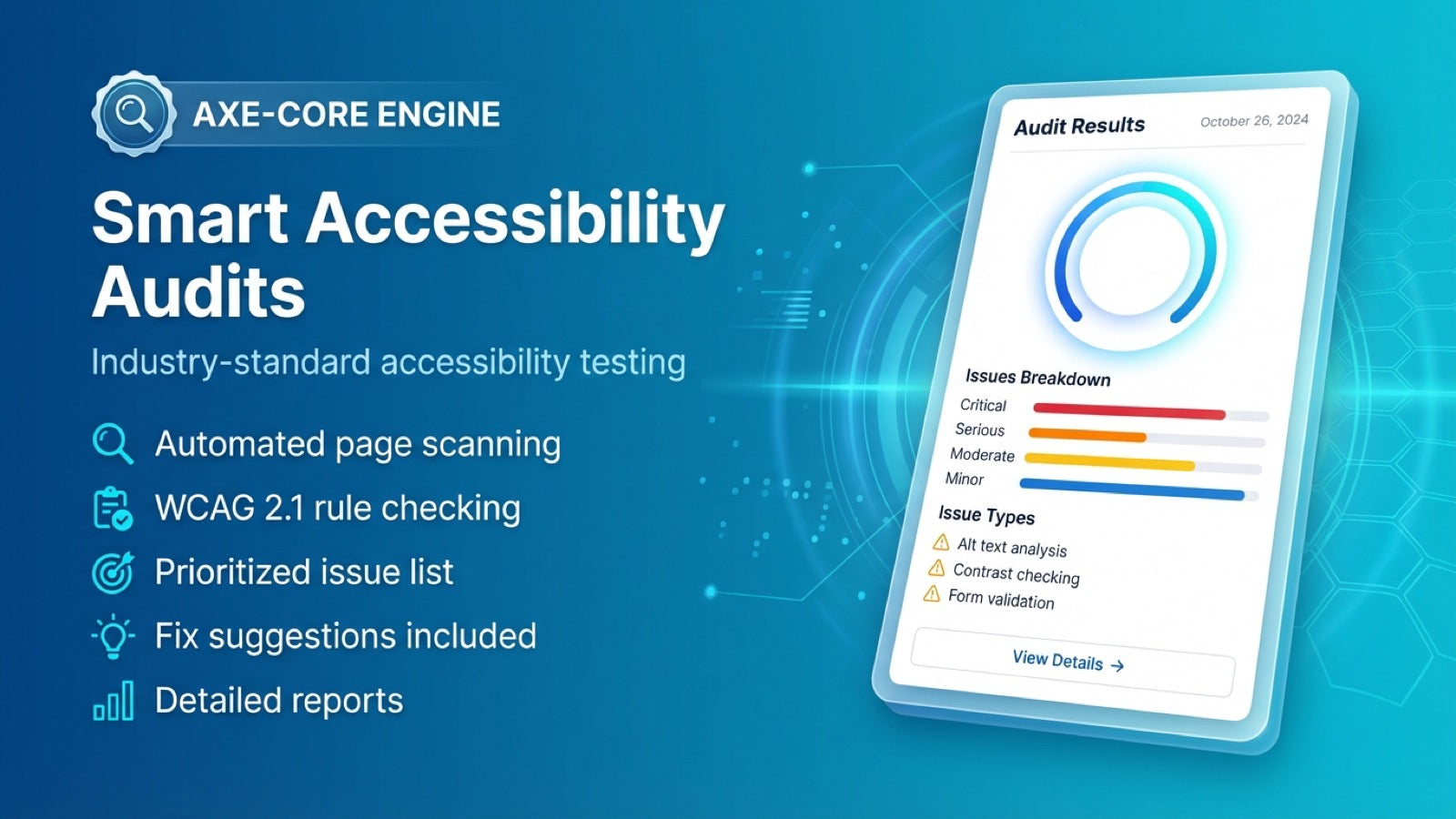 Issue tracking list with fix progress and priorities