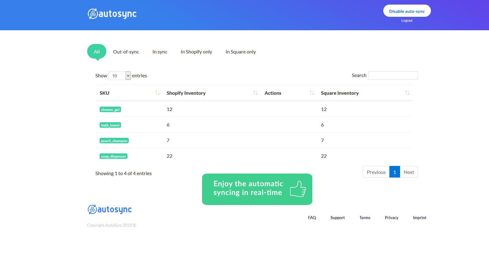 Enjoy the automatic syncing in real-time