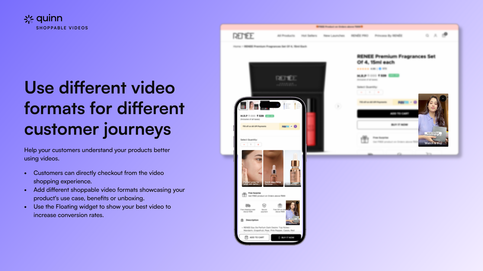Multiple video formats to choose from