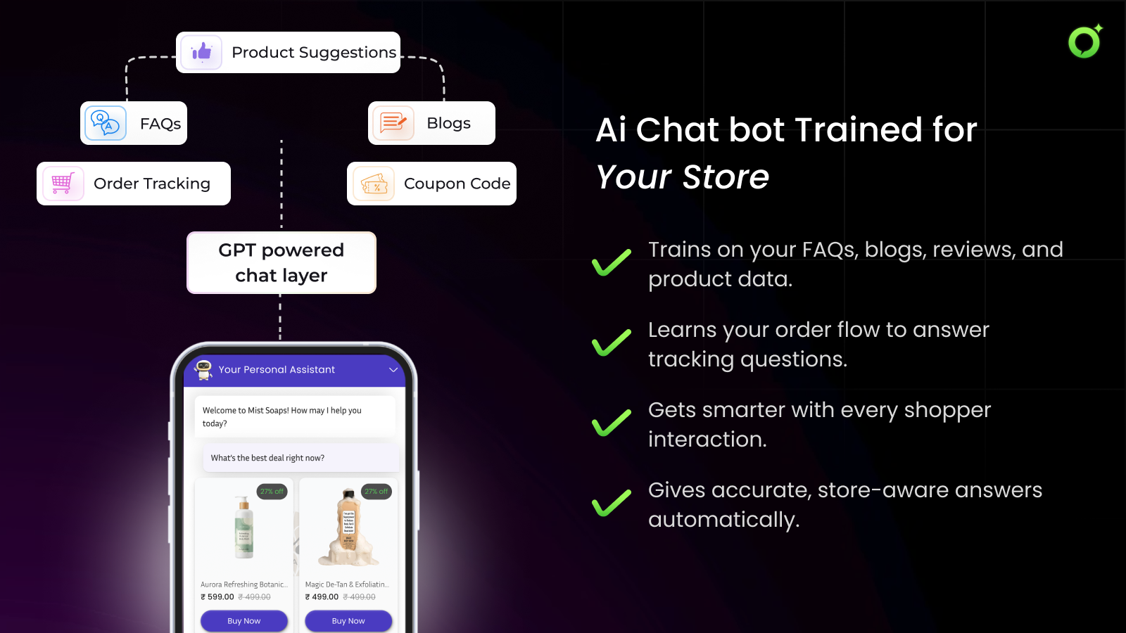 Nitro Pulse AI sales agent assisting shoppers