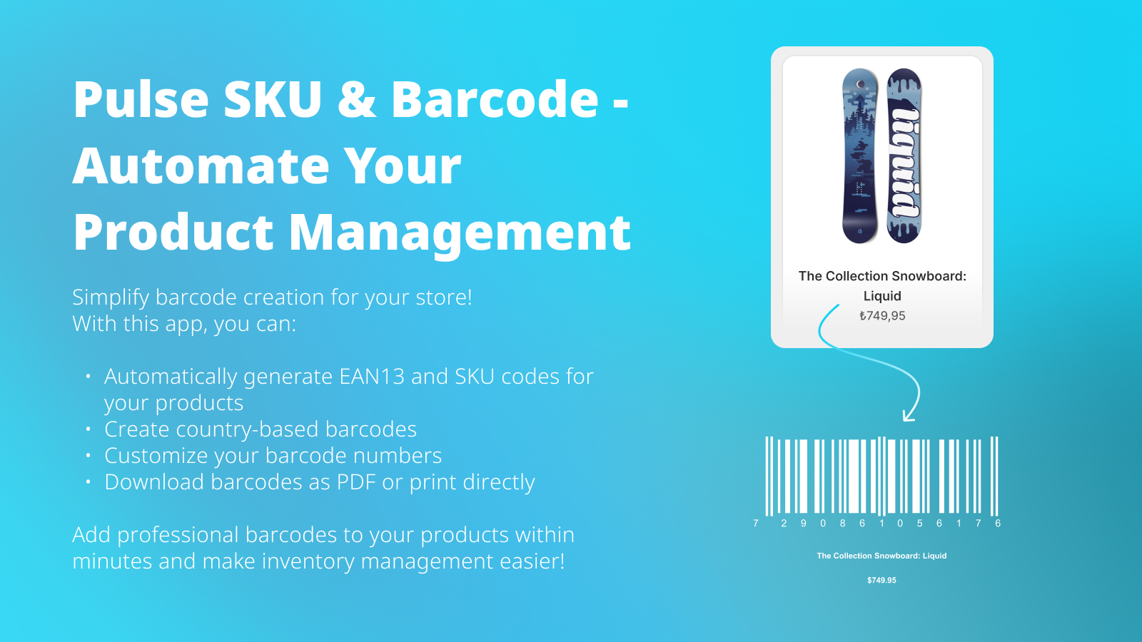 Pulse SKU & Barcode - Automate Your Product Management