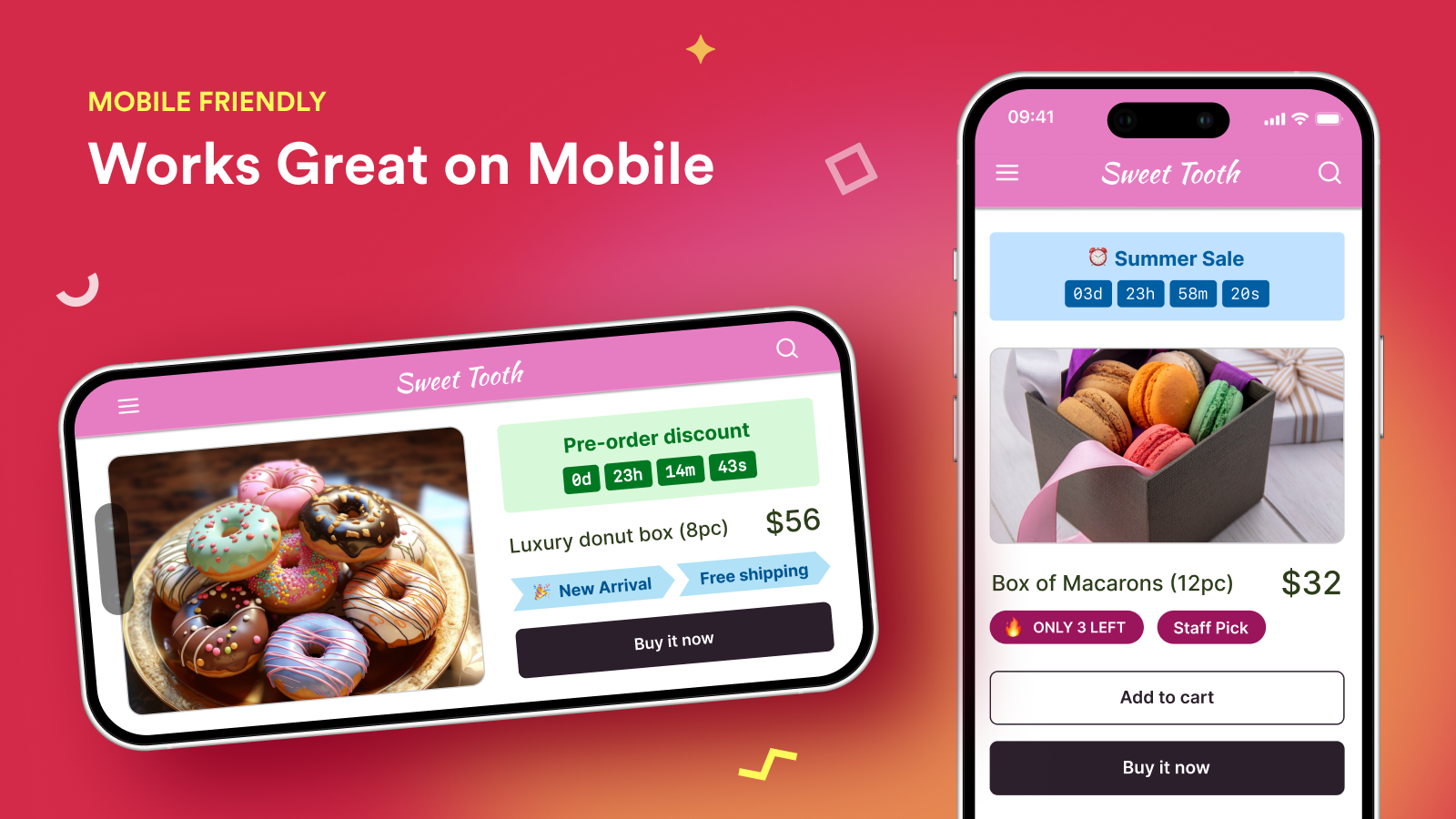 Works great on mobile