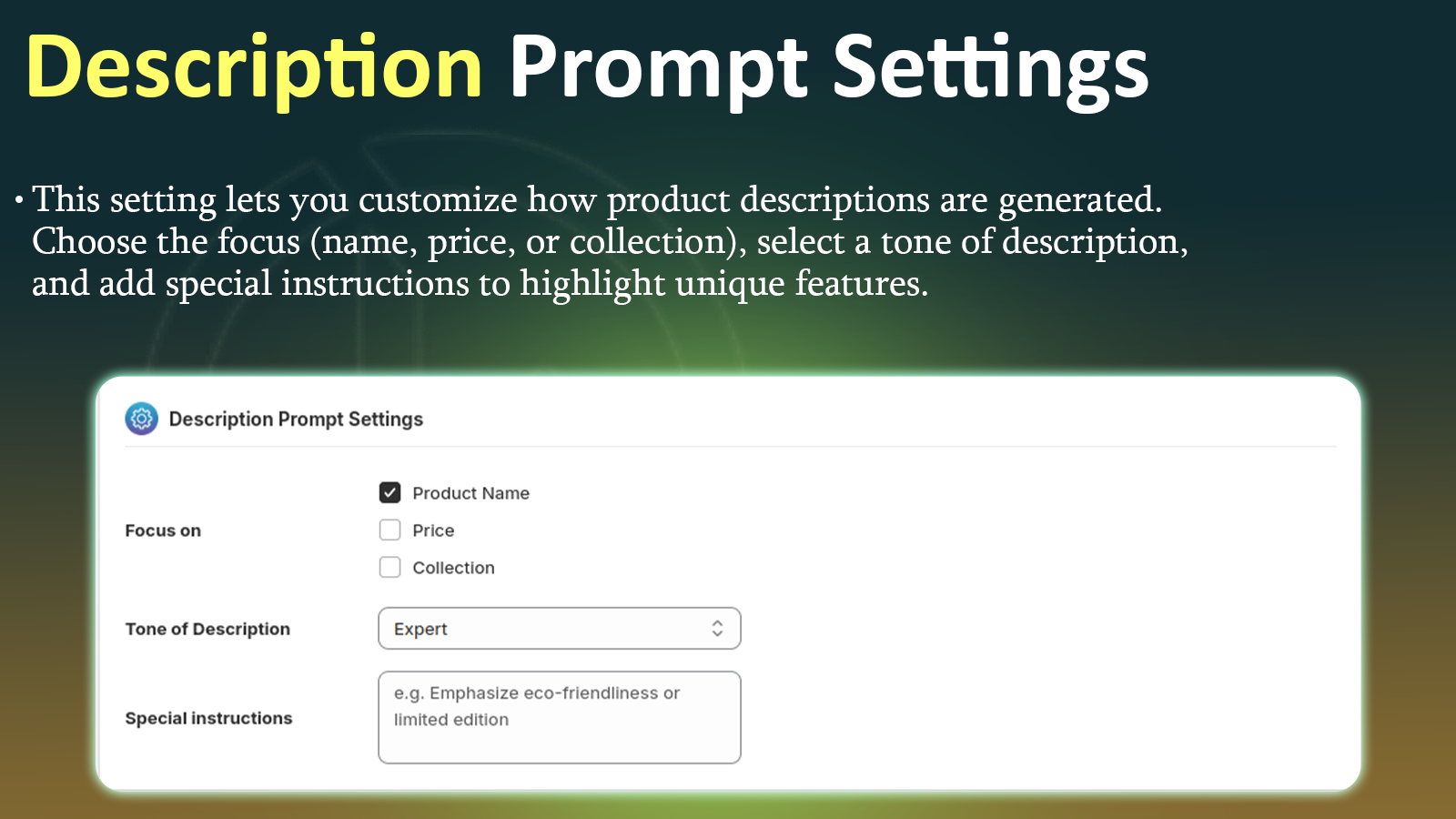 WBL - AI Product Desc Gemini