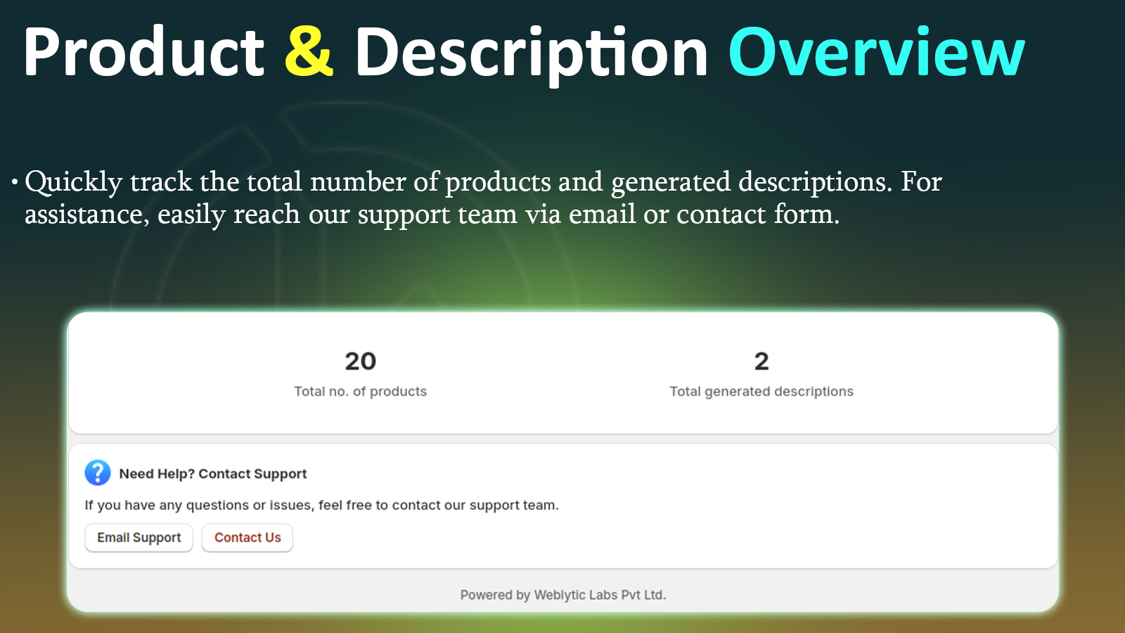 WBL - AI Product Desc Gemini