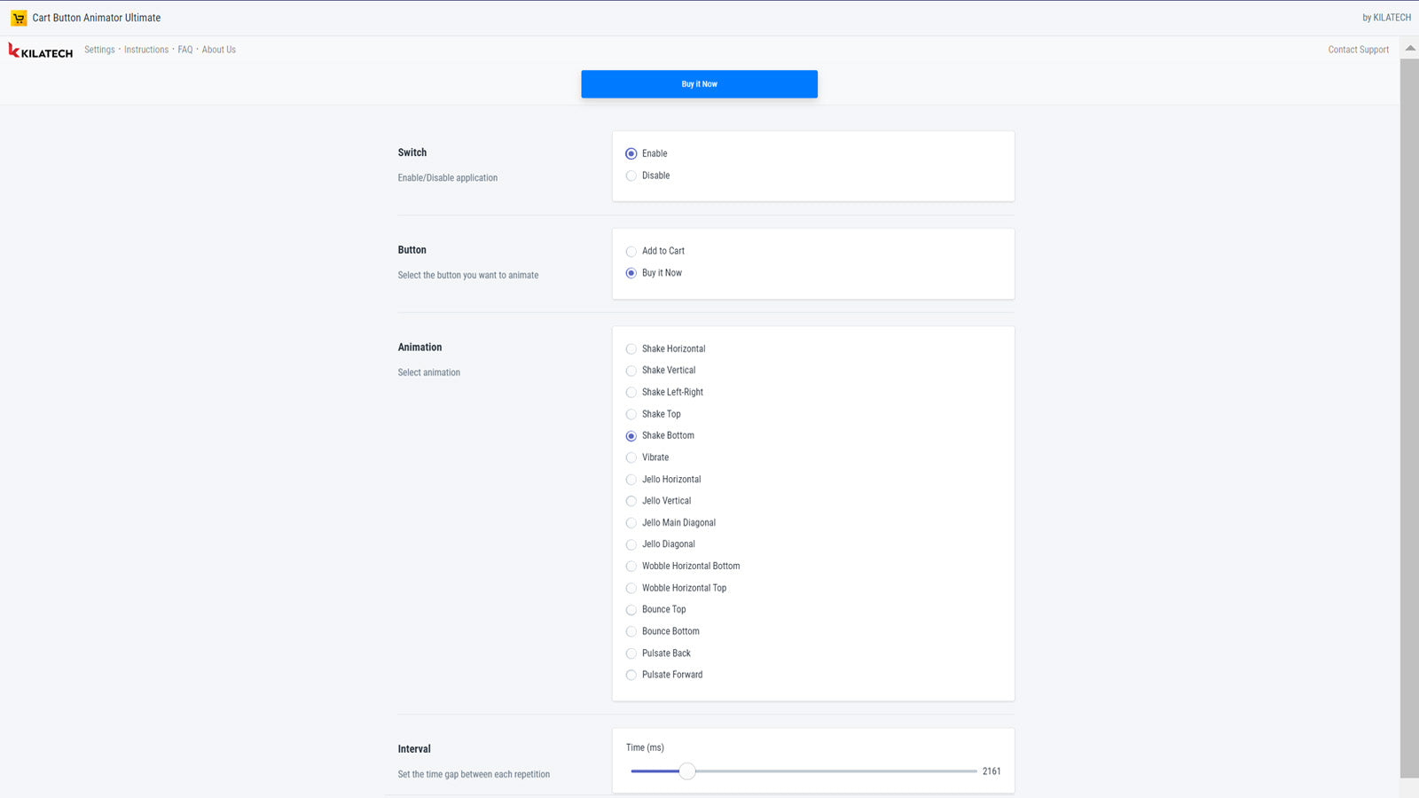 Animate buy it now button, buy with paypal