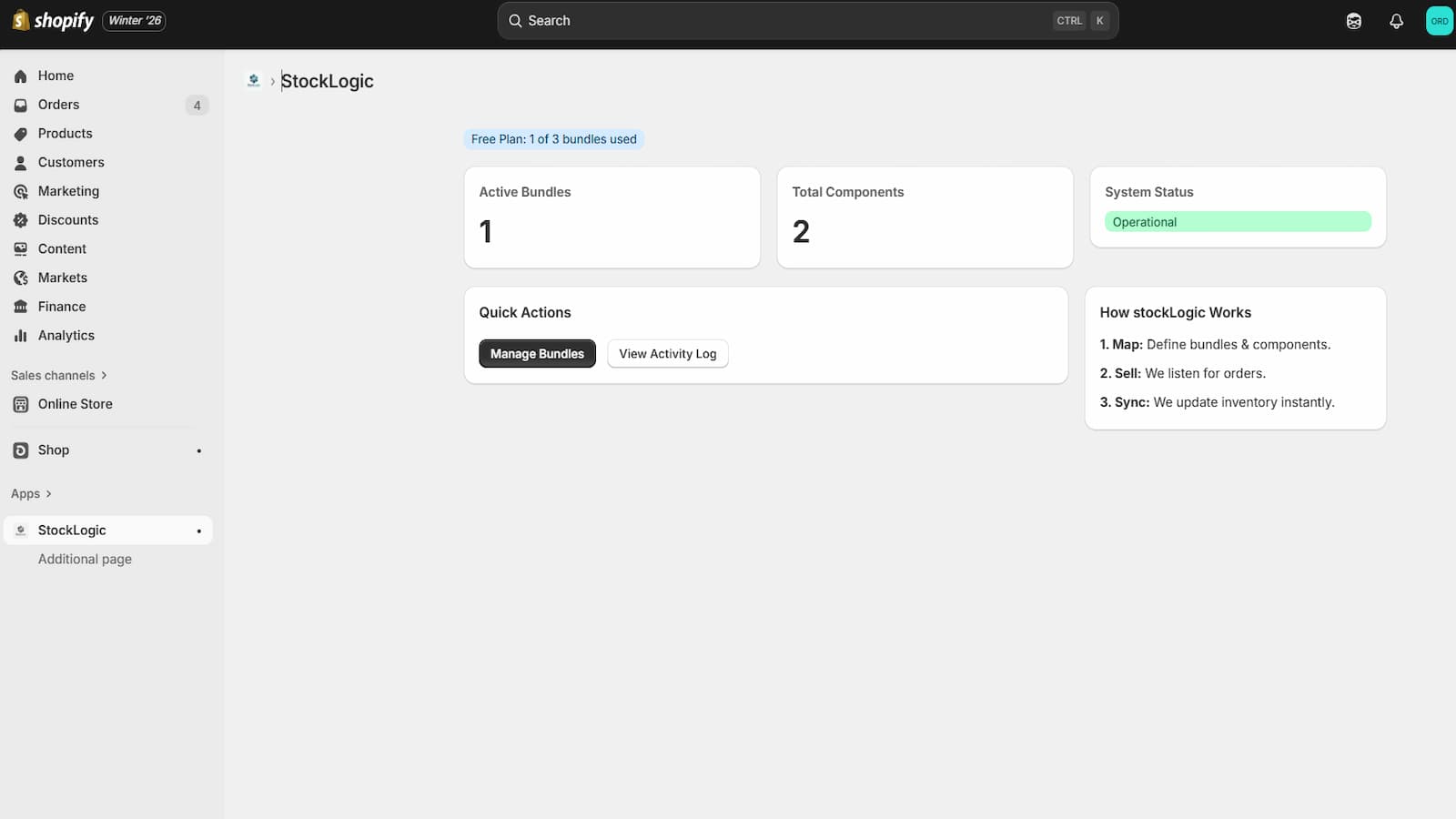StockLogic - Front Page