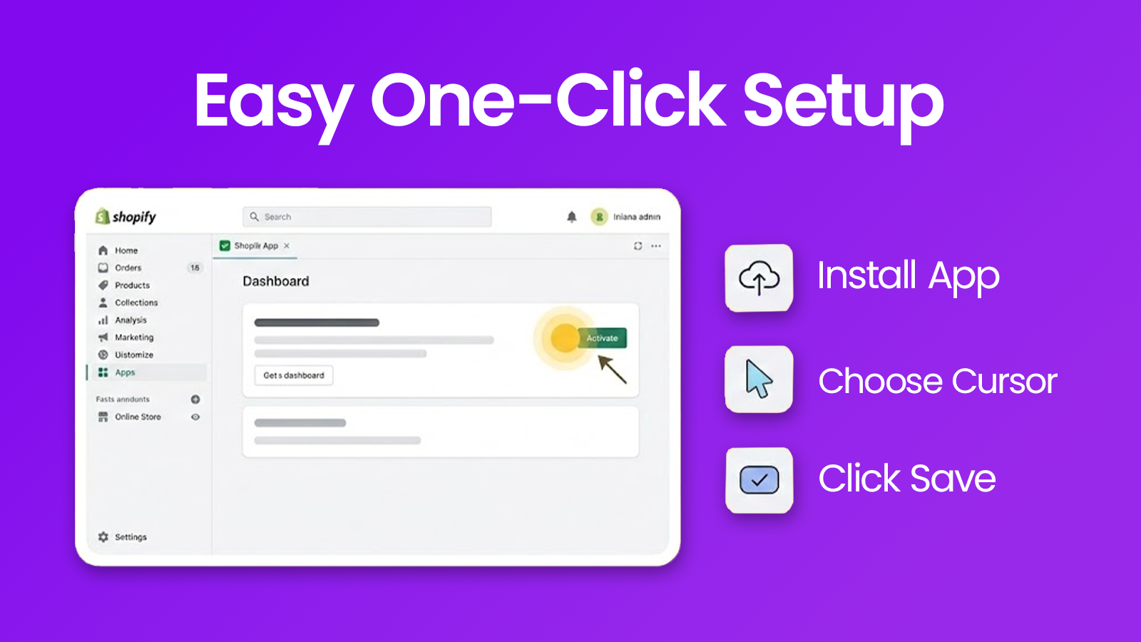 Custom Cursor Easy click setup