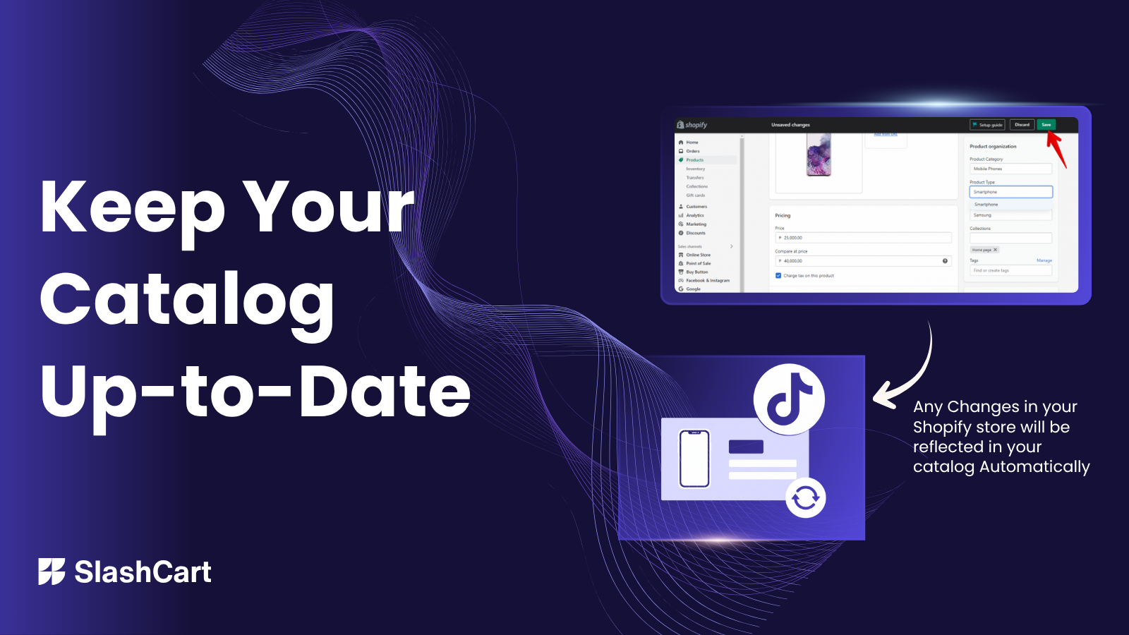 Auto-update TikTok catalog.