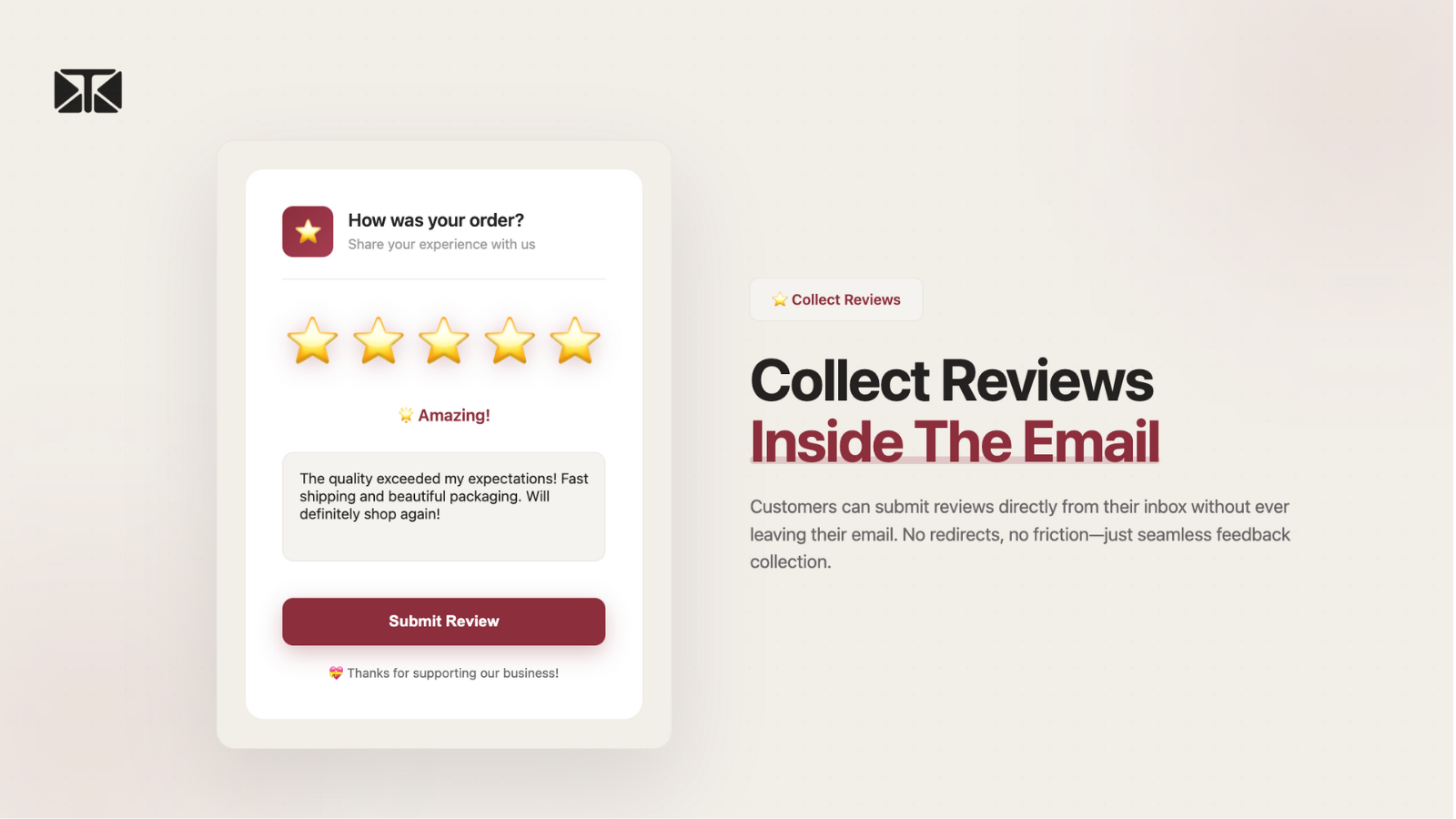 collect reviews