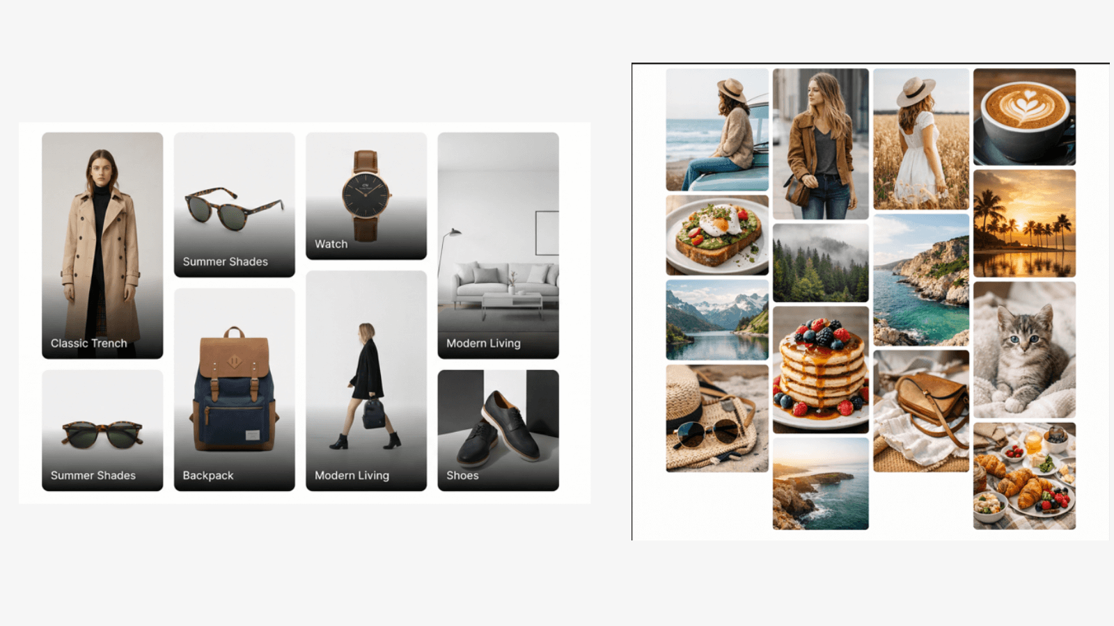 Masonry and photo masonry gallery layouts