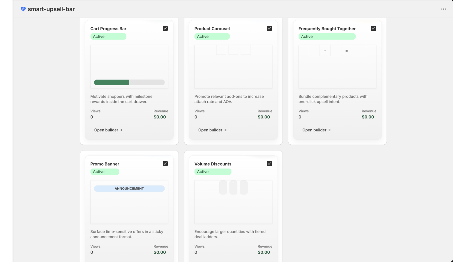 dashboard with our campaigns 