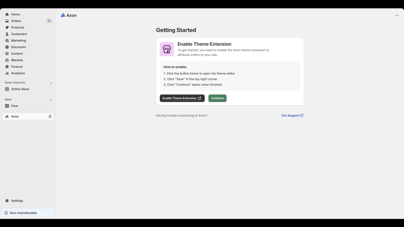 Step 1: Enable Theme Extension