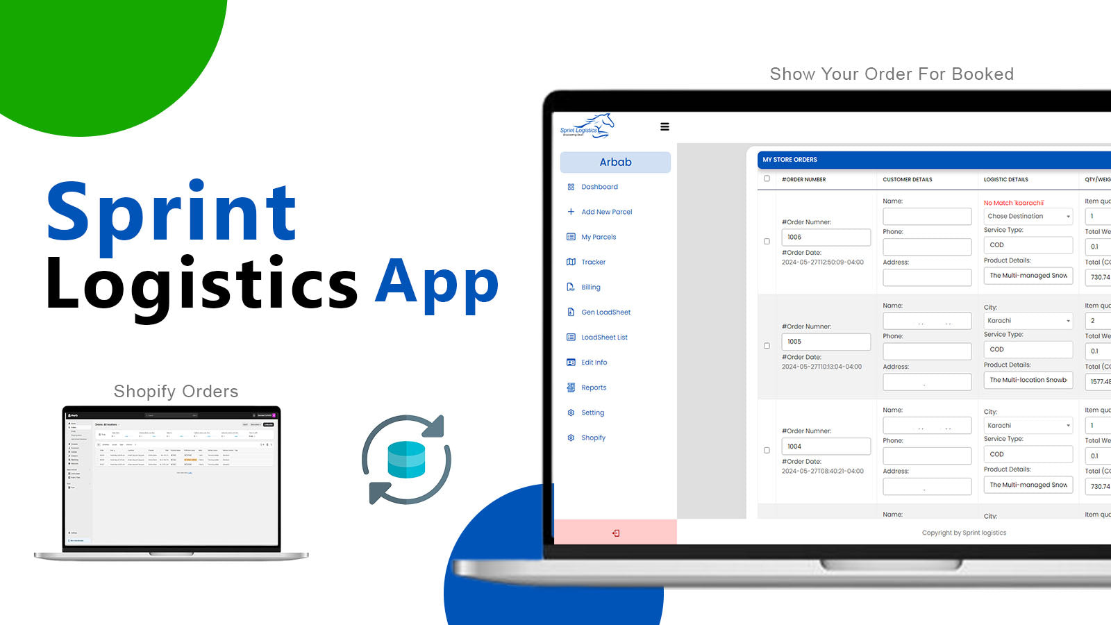 Feature on sprint logistics app