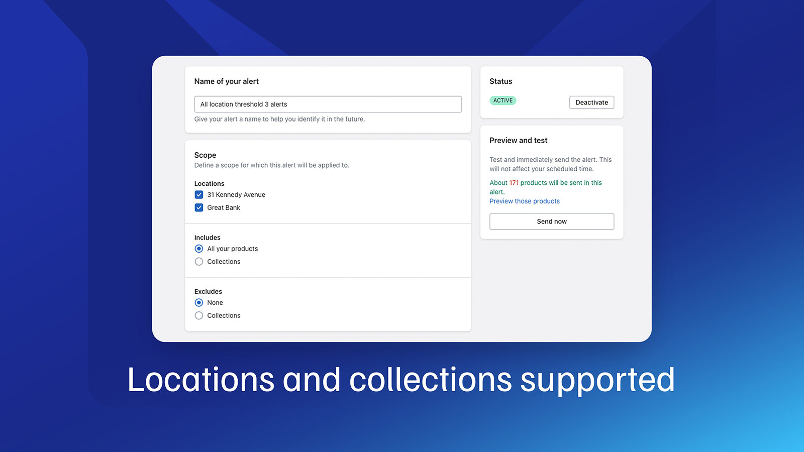 Location and collection supported