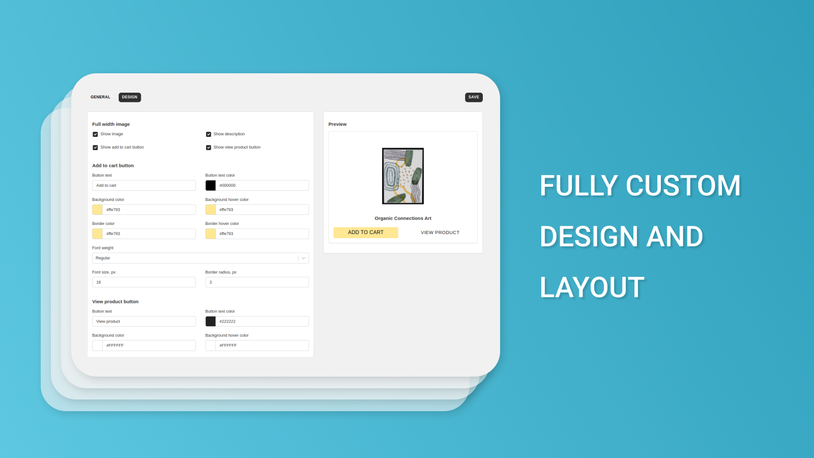 custom design and layout