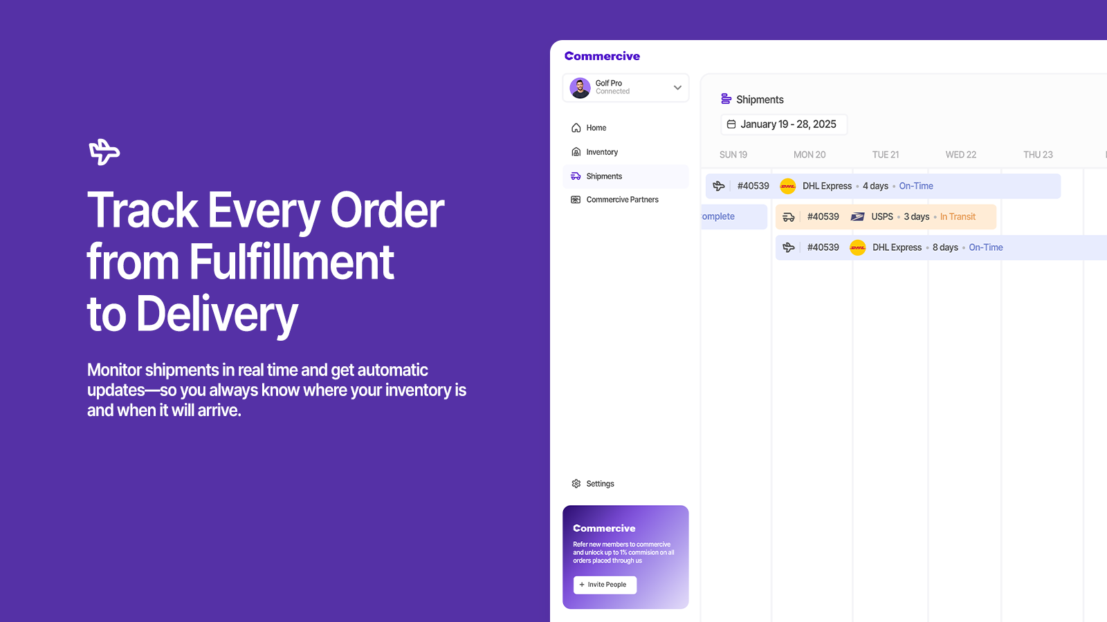 Track Every Order from Fulfillment to Delivery