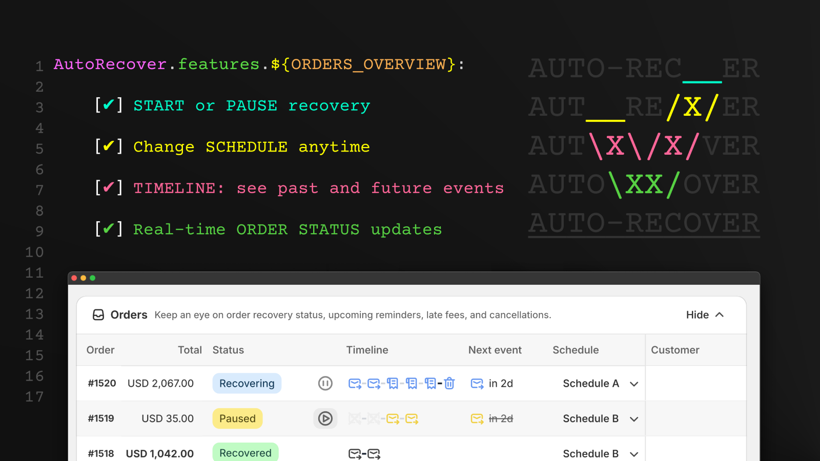 Stay in the loop with real-time order status updates