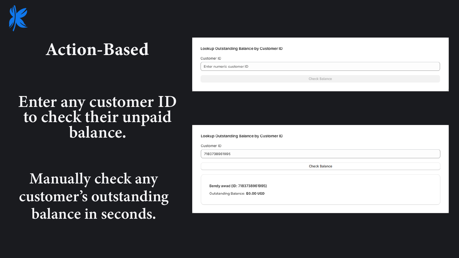 Customer Outstanding Balance by Customer Id 