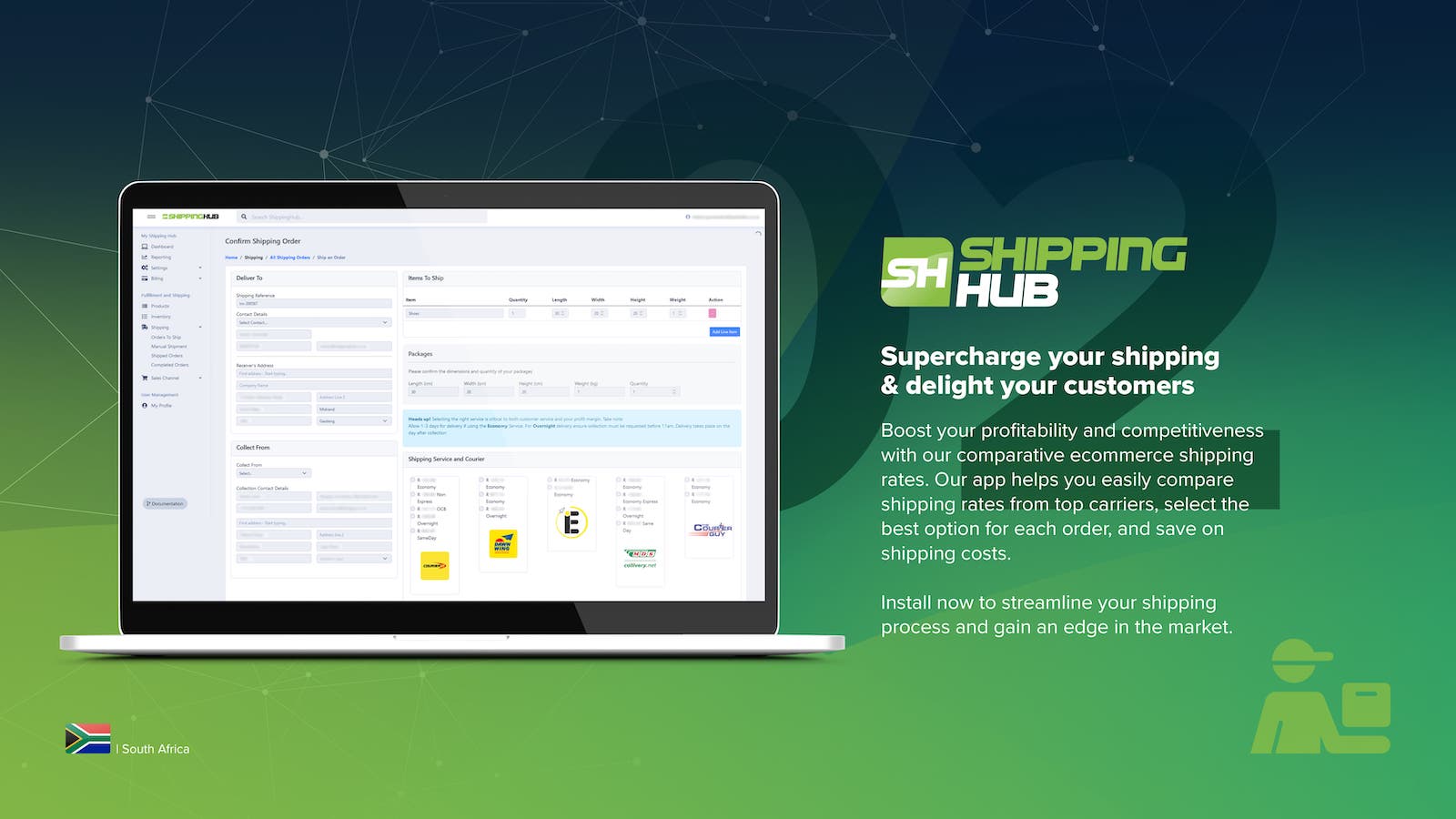 Shipping Hub comparitive price