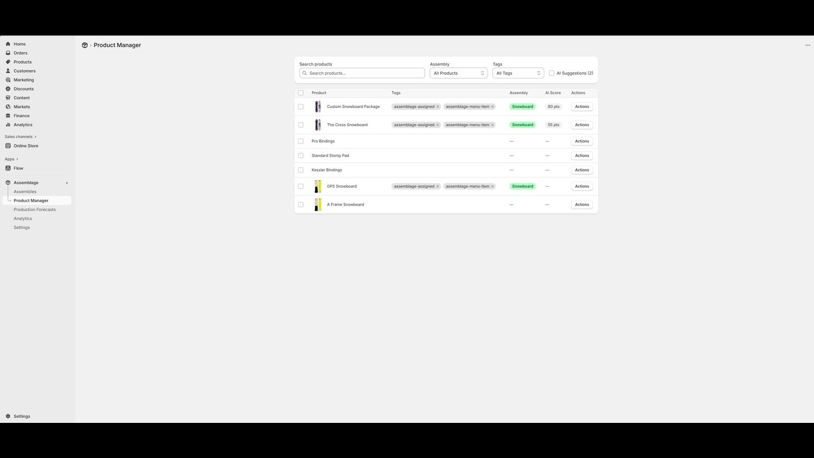 Assemblage Product Manager