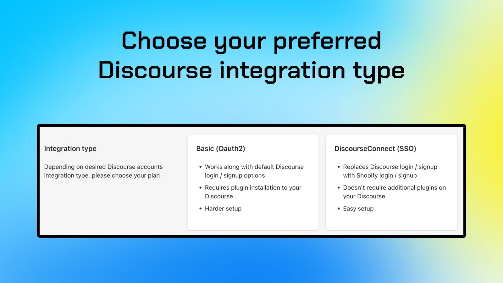 Discoursify – integrate your Discourse registration with Shopify