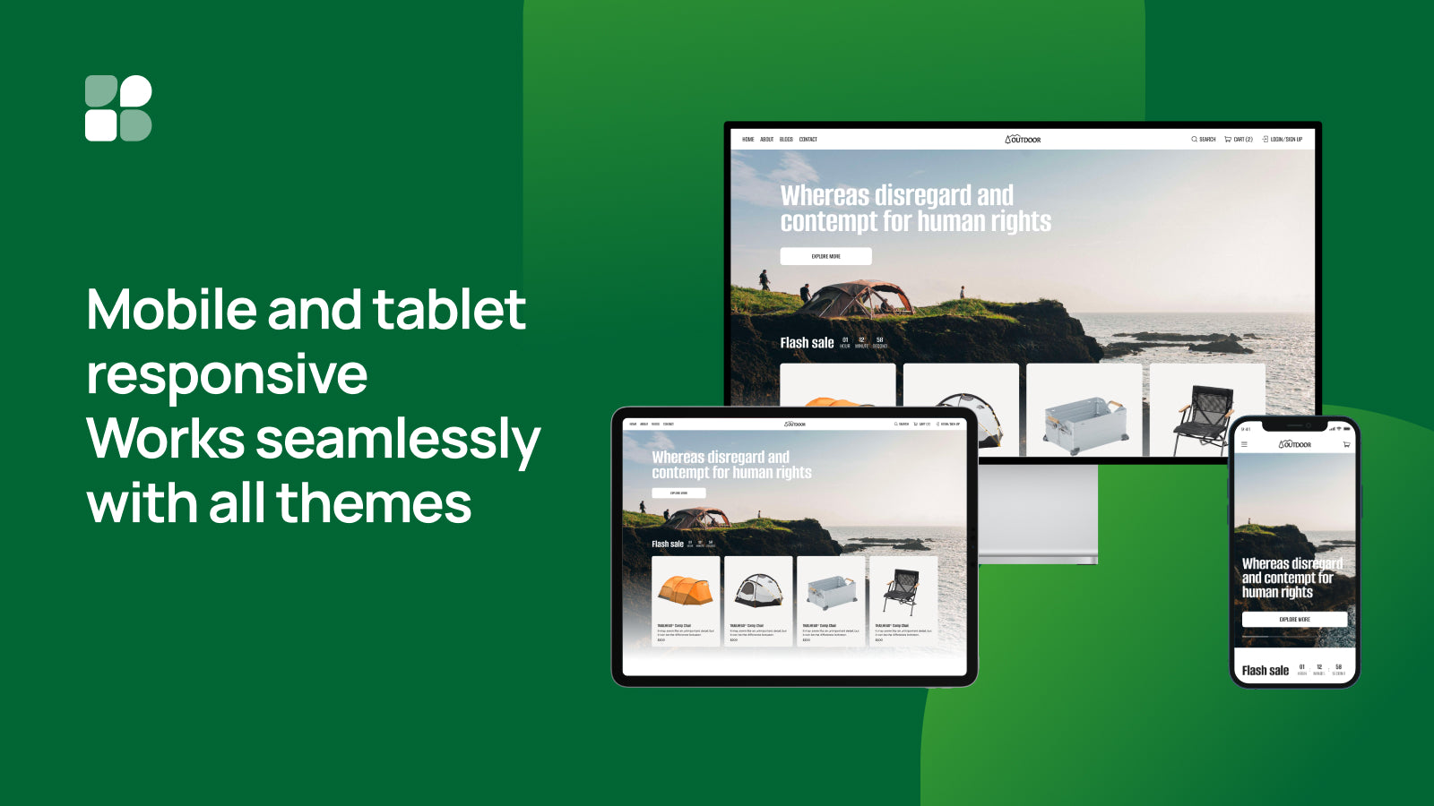 Mobile and tablet responsive