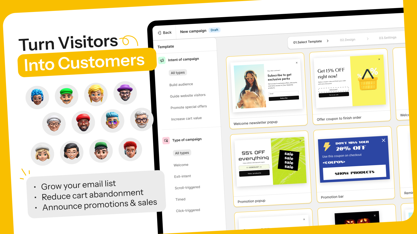 Turn visitors into loyal customers with PopIt pop-ups.