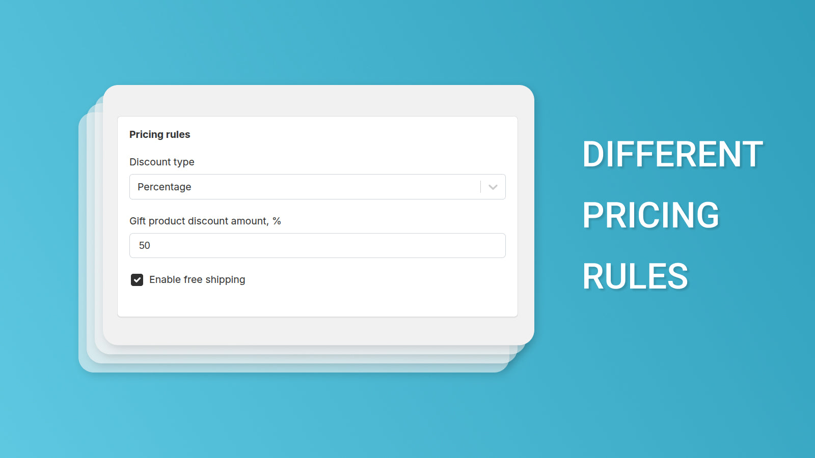 Different pricing rules