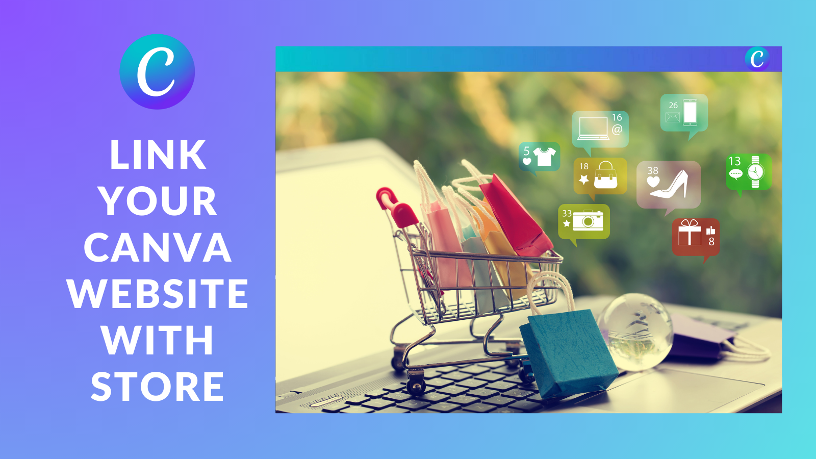 Link Canva websites to your store