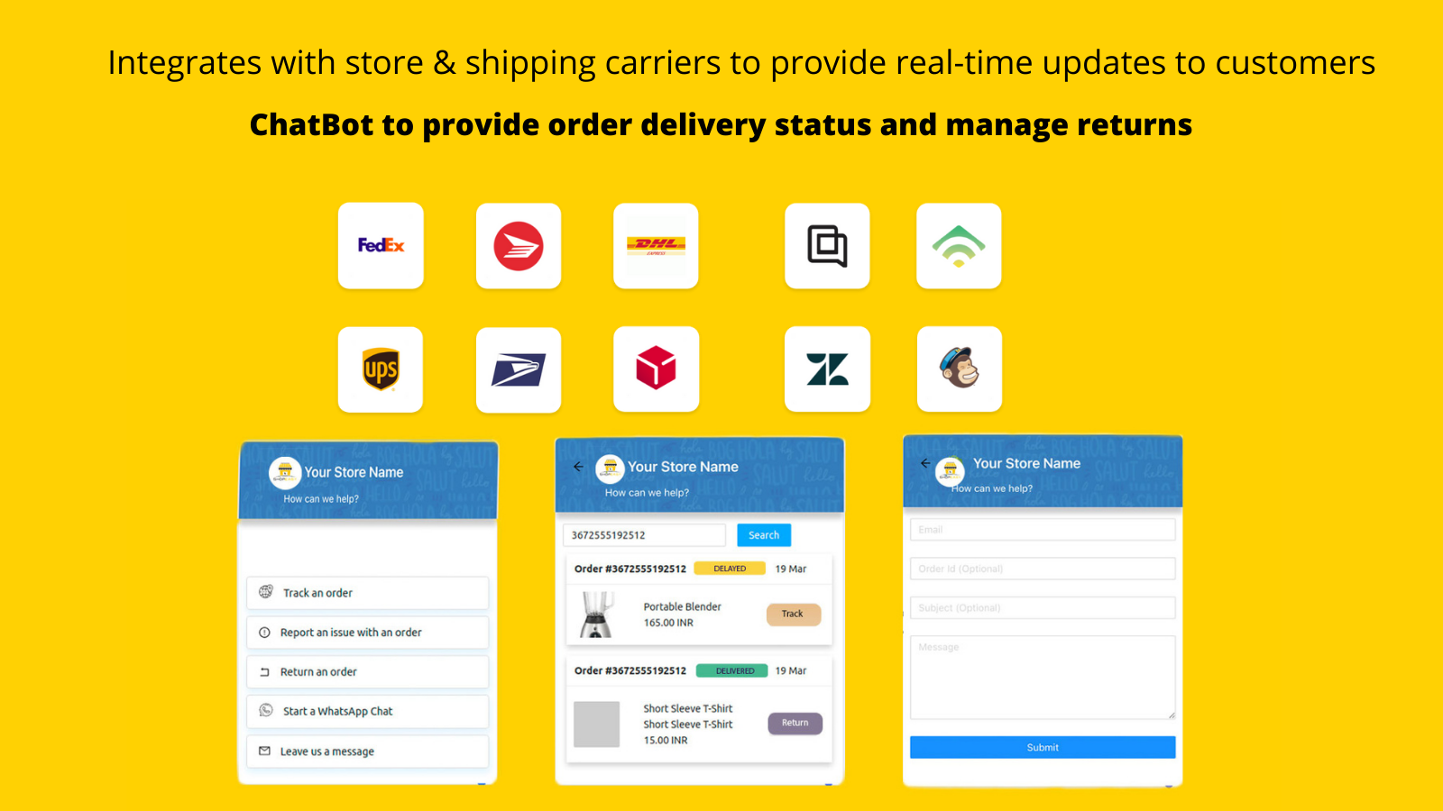 Chatbot to provide instant response to customers