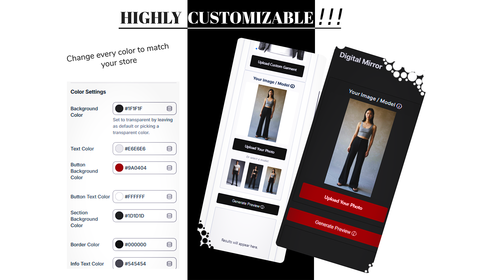 Digimirror - Highly customizable
