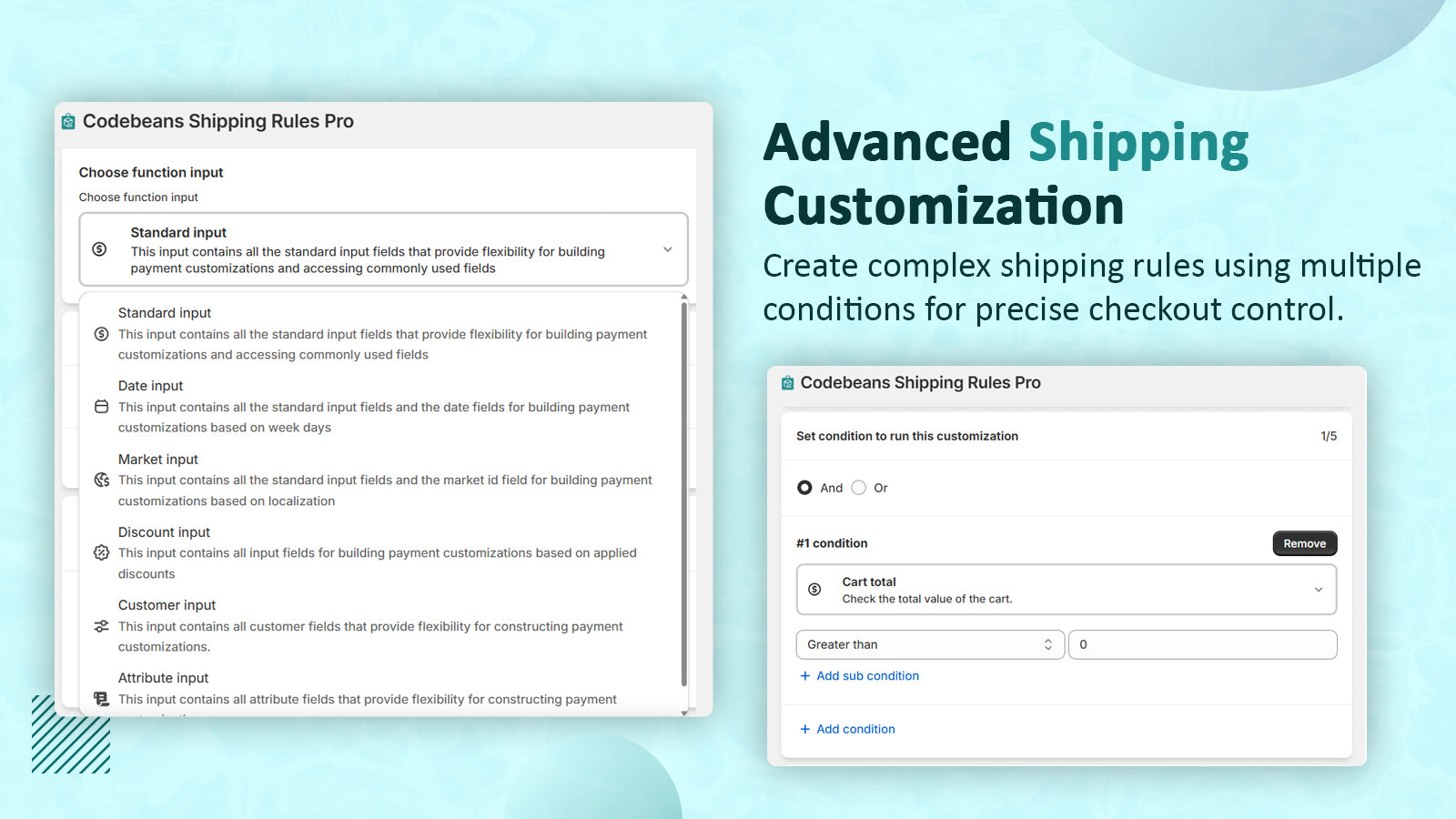 Advanced Shipping Customization