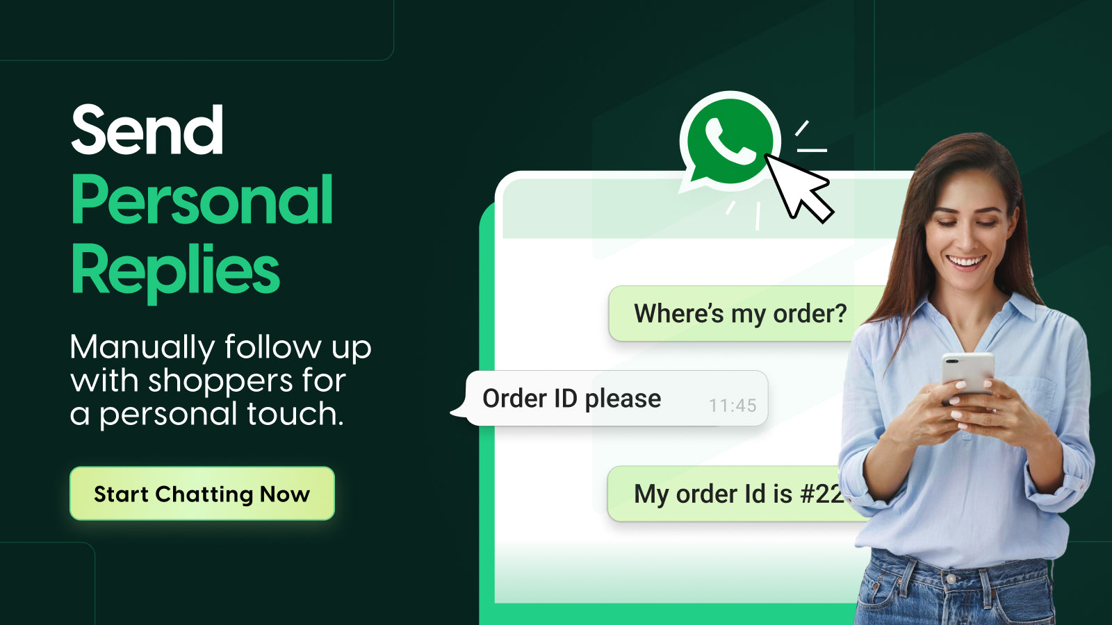 Send personalized messages to many customers easily.